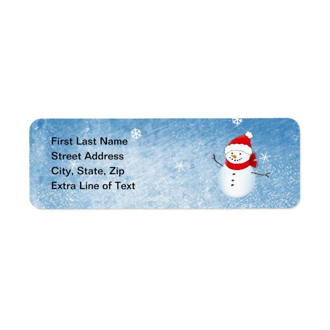 Winter Holiday Address Label (Front)