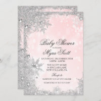 Winter Holiday Baby Shower Invitation