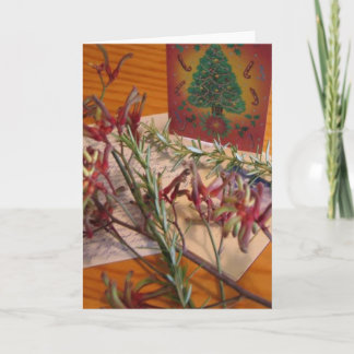 Winter Holiday Card: "Merry Christmas, with love" Card