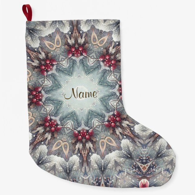 Winter Holiday Christmas Stocking (Front)