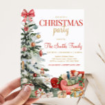Winter Holiday Christmas Tree Christmas Party Invitation<br><div class="desc">Spread the holiday cheer with our customizable Christmas printable invitation,  perfect for gathering friends and family for a festive celebration. With elegant designs and easy-to edit text,  this invitation sets the tone for a joyful holiday season.

23SE C</div>