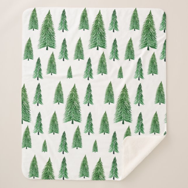 Winter Holiday Country Beauty Sherpa Blanket (Front)