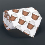 Winter Holiday Drinks Hot Chocolate Cocoa Foodie Neck Tie<br><div class="desc">Necktie features an original illustration of a mug of hot cocoa with whipped cream on top. Perfect for Christmas!

This design is also available on other products. Don't see what you're looking for? Need help with customization? Contact Rebecca to have something designed just for you.</div>