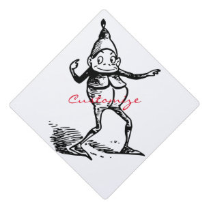 Winter Holiday Elf Gnome Thunder_Cove Graduation Cap Topper
