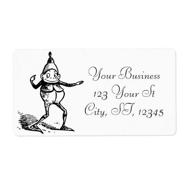 Winter Holiday Elf Gnome Thunder_Cove Label (Front)