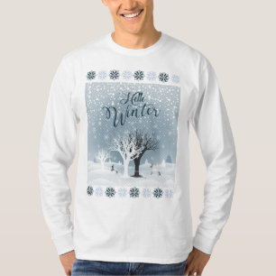 Winter Holiday Fairy Tale Fantasy Snowy Forest T-Shirt