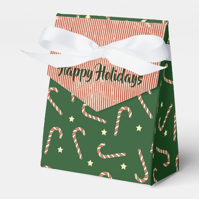 Winter Holiday Favor Box (Front Side)