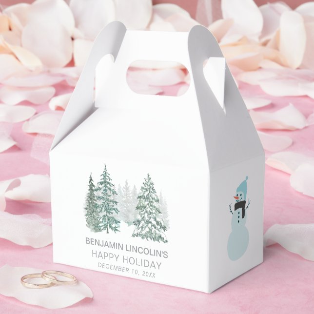 Winter Holiday Favor Boxes (Wedding)