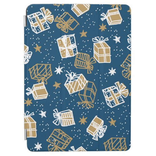 Winter Holiday Gift Boxes Pattern iPad Air Cover