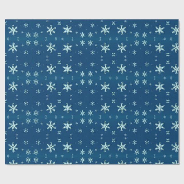 Winter Holiday Gift Wrap for Christmas & Holidays  (Flat)