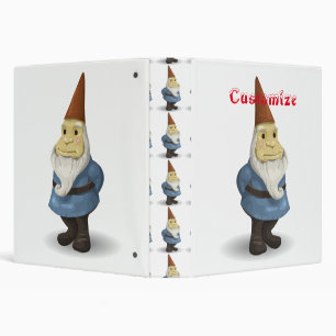 Winter Holiday Gnome Thunder_Cove 3 Ring Binder