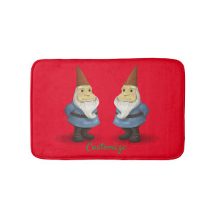 Winter Holiday Gnome Thunder_Cove Bath Mat