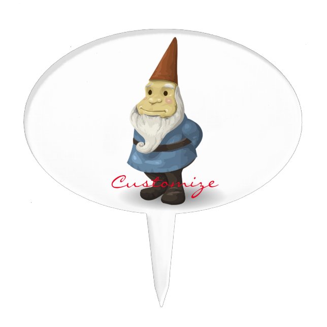 Winter Holiday Gnome Thunder_Cove Cake Topper (Front)