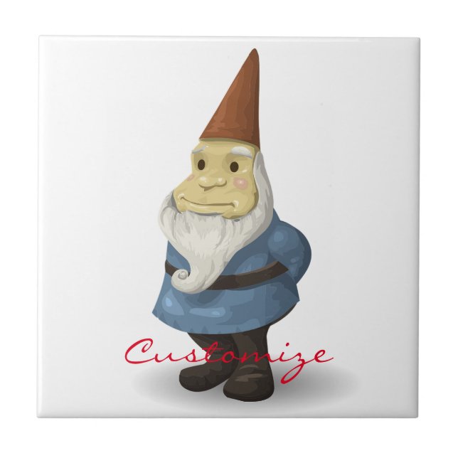 Winter Holiday Gnome Thunder_Cove Ceramic Tile (Front)