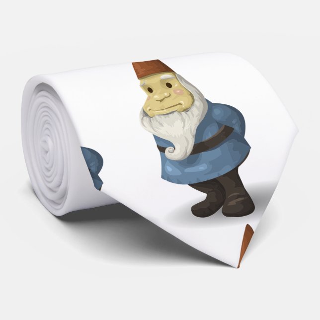 Winter Holiday Gnome Thunder_Cove Neck Tie (Rolled)