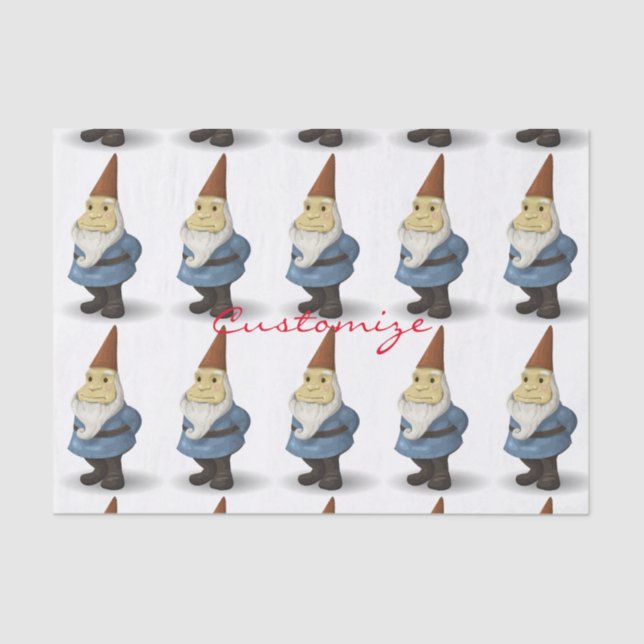 Winter Holiday Gnome Thunder_Cove Tissue Paper (Front)