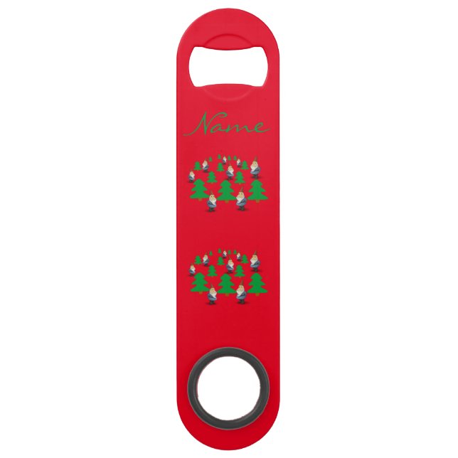 Winter Holiday Gnomes Christmas Trees Thunder_Cove Bar Key (Front)