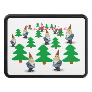 Winter Holiday Gnomes Christmas Trees Thunder_Cove Hitch Cover