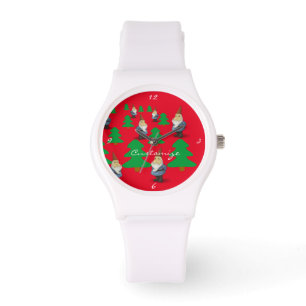 Winter Holiday Gnomes Christmas Trees Thunder_Cove Watch