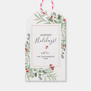 Hand Painted Watercolor Gift Tags Enclosures Zazzle