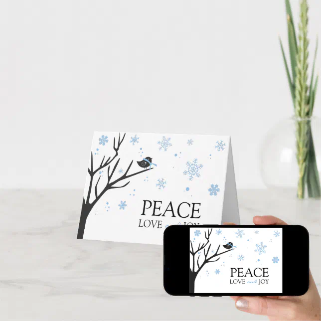 Winter Holiday Greeting Note Card | Zazzle