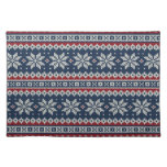 Winter Holiday Knitted Pattern Cloth Placemat