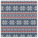 Winter Holiday Knitted Pattern Fabric