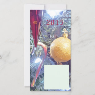 Winter Holiday Ornaments Card