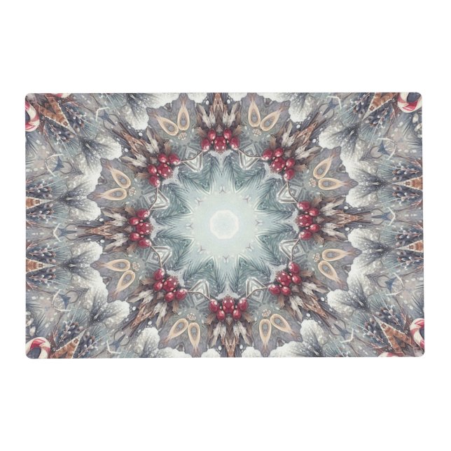 Winter Holiday Paper Placemat (Front)