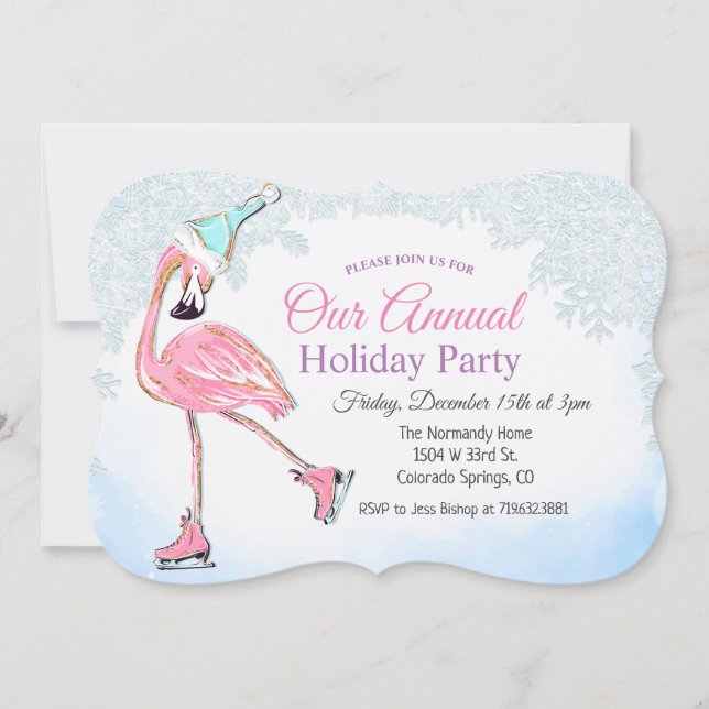 Winter Holiday Party Invitation (Front)