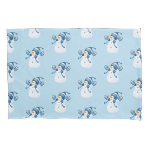 Winter Holiday Pillowcase-Snowman Pillowcase