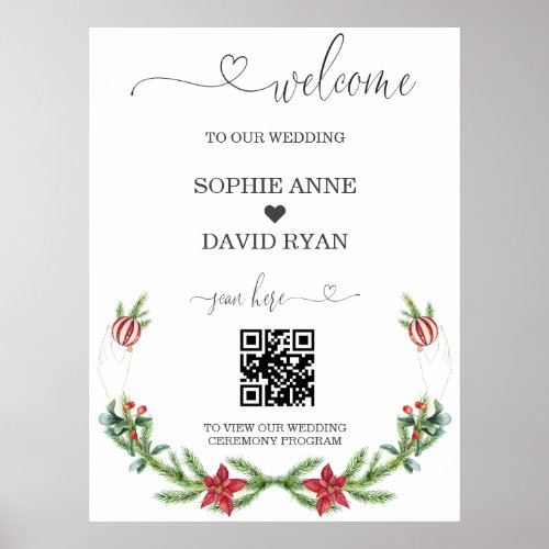 Winter Holiday Pine Cones Christmas Welcome Sign