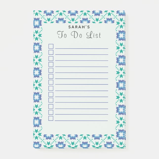 Winter Holiday Quilt Shopping List Note (Front)