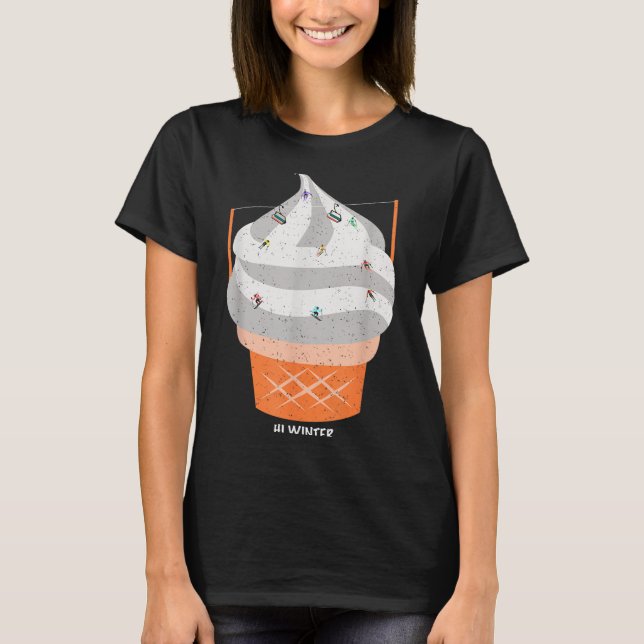 Winter Holiday Ski Christmas X-mas Skiing Skier _2 T-Shirt (Front)
