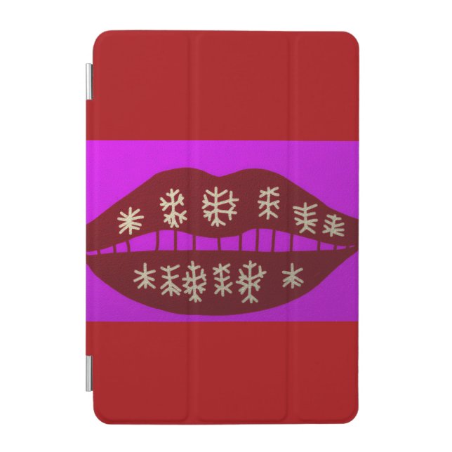 Winter Holiday Smile iPad Mini Cover (Front)