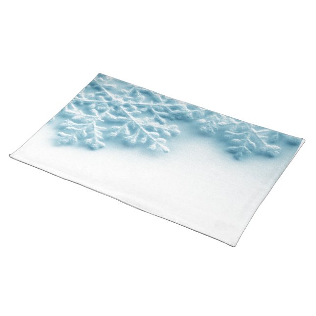 Winter Holiday Snowflake Design Placemat (On Table)