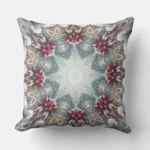 Winter Holiday Throw Pillow