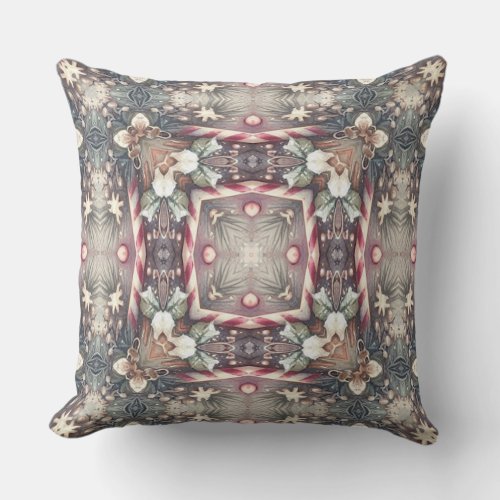 Winter Holiday Throw Pillow