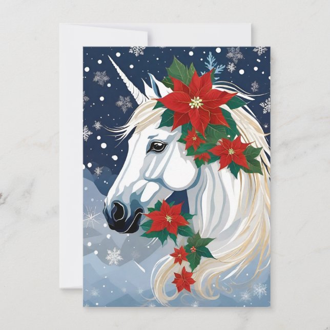 Winter holiday unicorn  (Front)