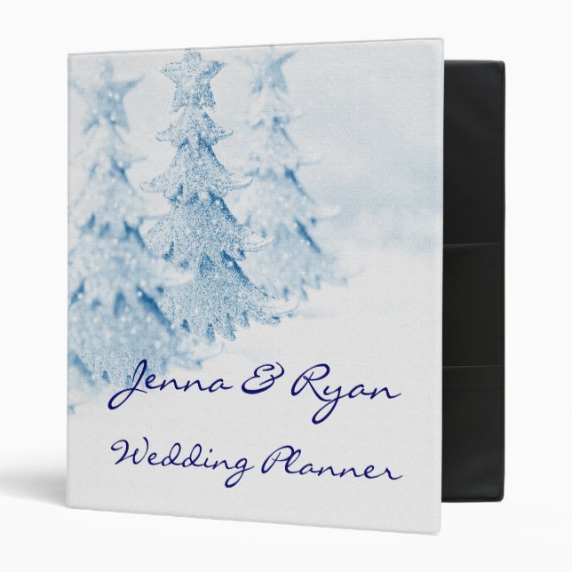 Winter Holiday Wedding Planner or Recipe Bridal Binder (Front/Inside)