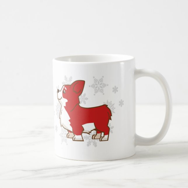 Winter Holidays Corgi Mug (Right)
