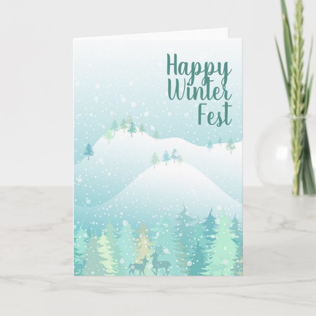 Winter Holidays Holiday Card (Front)