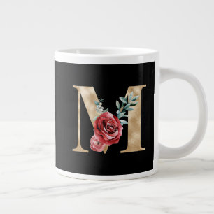 Winter holidays initials letter M Giant Coffee Mug