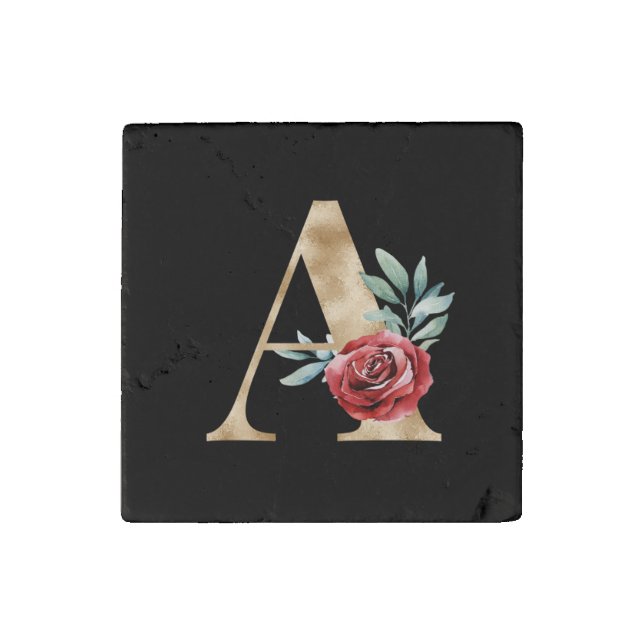 Winter holidays initials magnet letter A (Front)