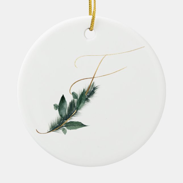 Winter holidays initials ornament (Front)