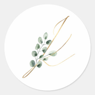 Winter holidays initials sticker