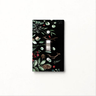 Winter holidays light switch cover