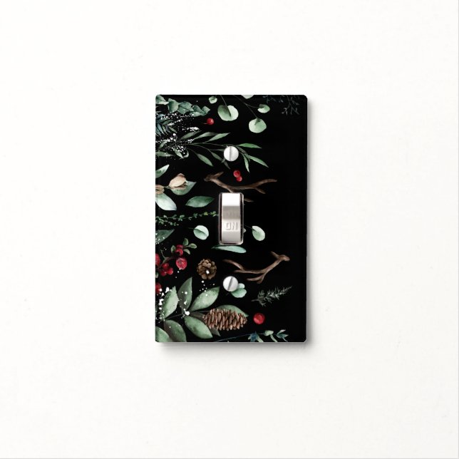 Winter holidays light switch cover (In Situ)