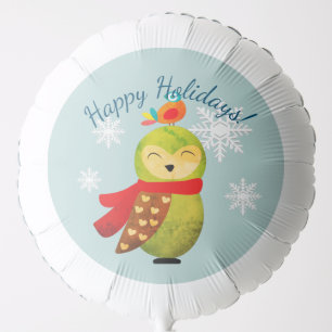 Winter Holidays Owl Balloon