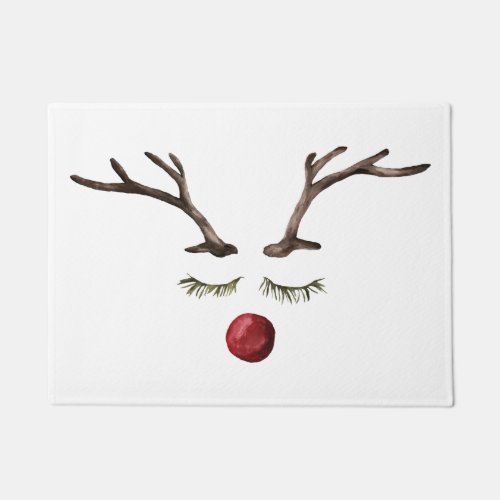 Winter holidays Rudolph Doormat